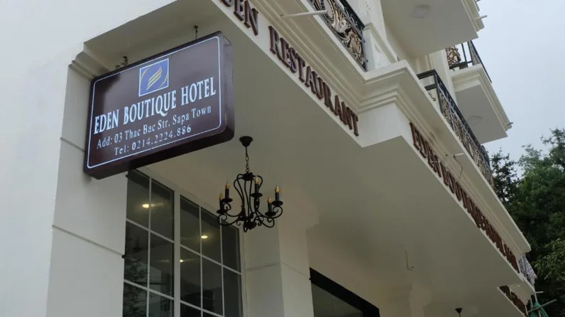 Không gian phòng ngủ Le Boutique Sapa Hotel phù hợp nghỉ ngơi ngắn ngày