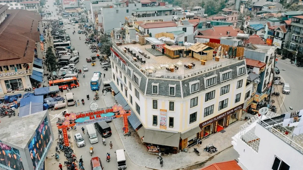Tổng thể khu vực trung tâm Sa Pa gần Sapa Memory Hotel 2