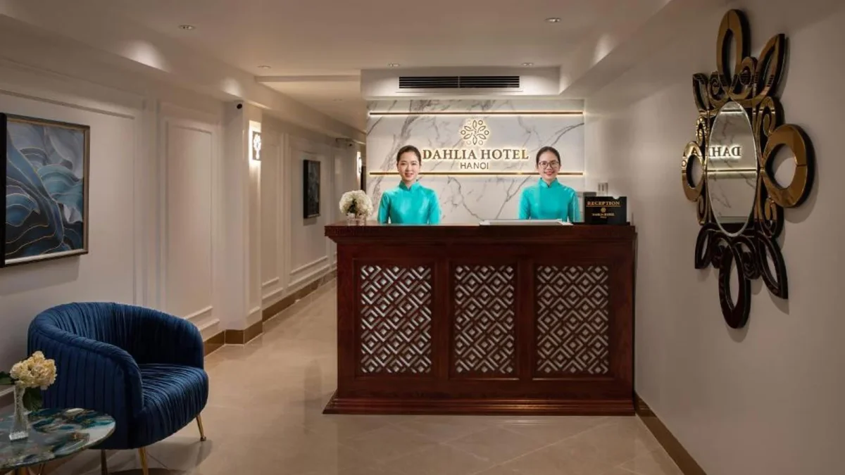 Không gian chung và khu vực sinh hoạt tại Khách Sạn The Dahlia Hà Nội