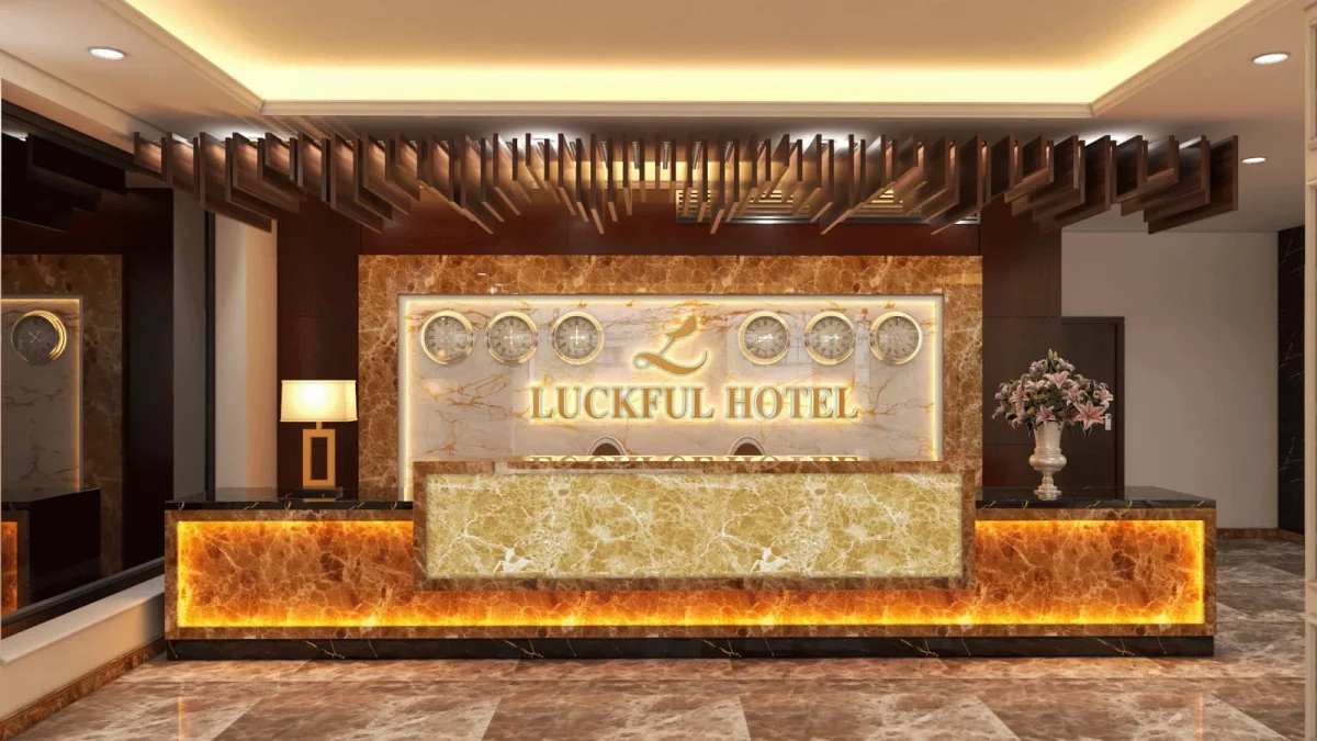 Cảnh quan từ trên cao nhìn về khu vực trung tâm Cầu Giấy, nơi tọa lạc của khách sạn.