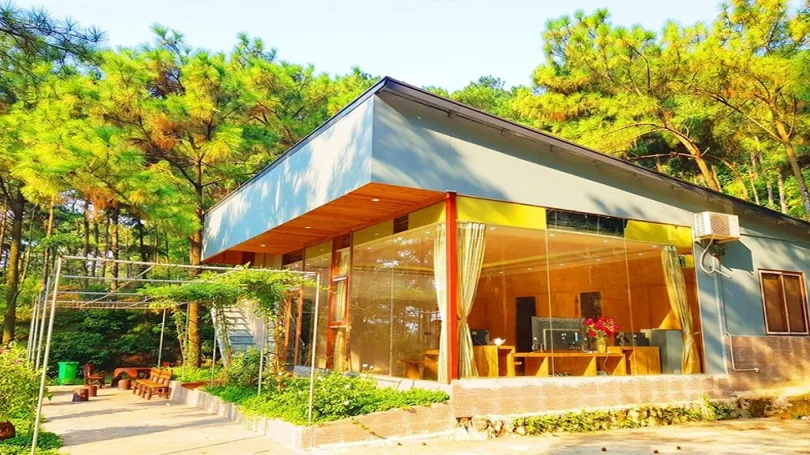 Khu vực tiếp đón và phục vụ khách tại The Moonlight Villa Sóc Sơn