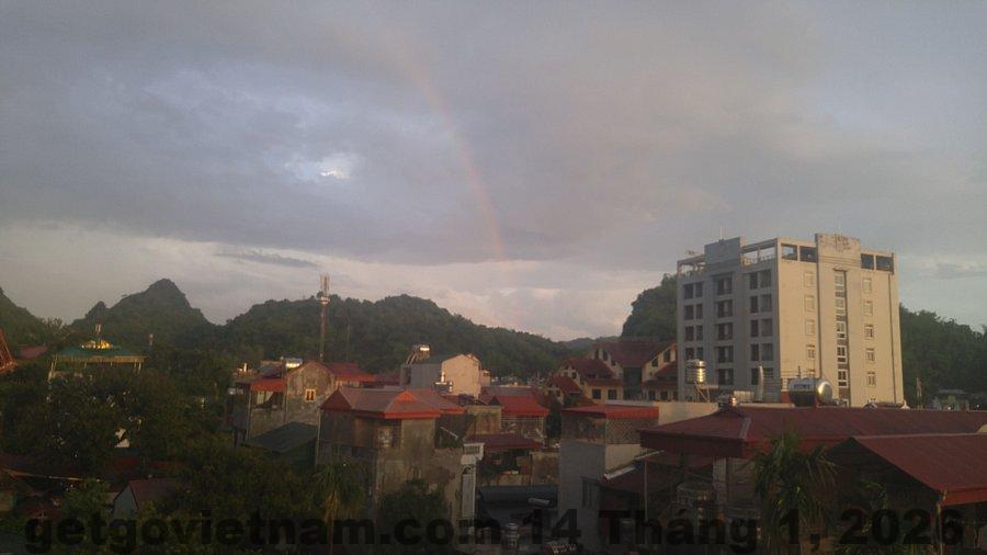 View từ phòng Khách Sạn Sao Xanh 3 Sơn La