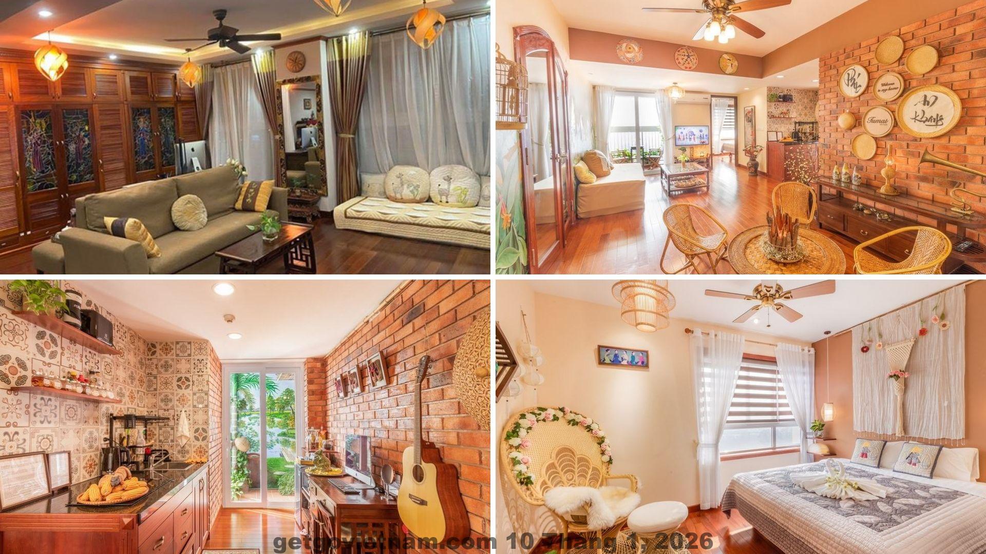 Không gian sinh hoạt chung rộng tại Tony Villa giúp chia chi phí theo đầu người tiết kiệm